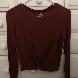 aerie twist front top